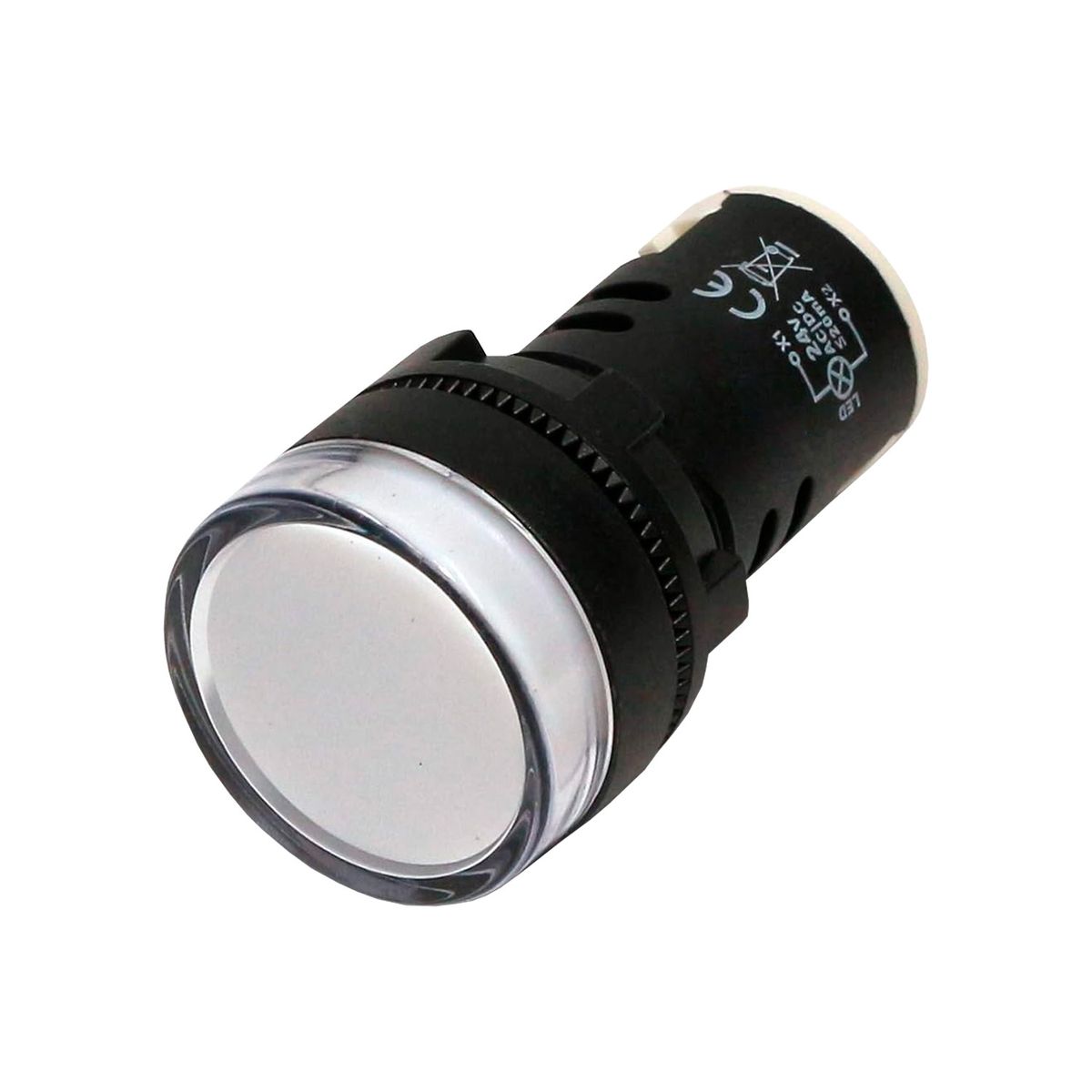 GENERICO - Luz Piloto LED Monoblock 22mm 220V Color Blanco