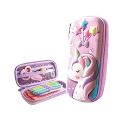 GENERICO - Cartuchera De Unicornio En 3d Bolsa Para Lápices Y Colores