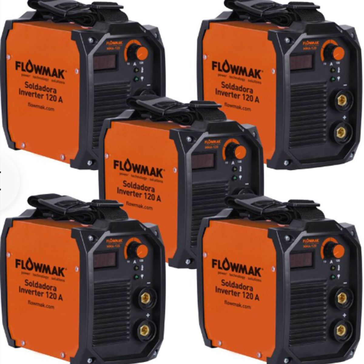 FLOWMAK - Pack 5 Soldadoras Inverter 120 Amperes Flowmak
