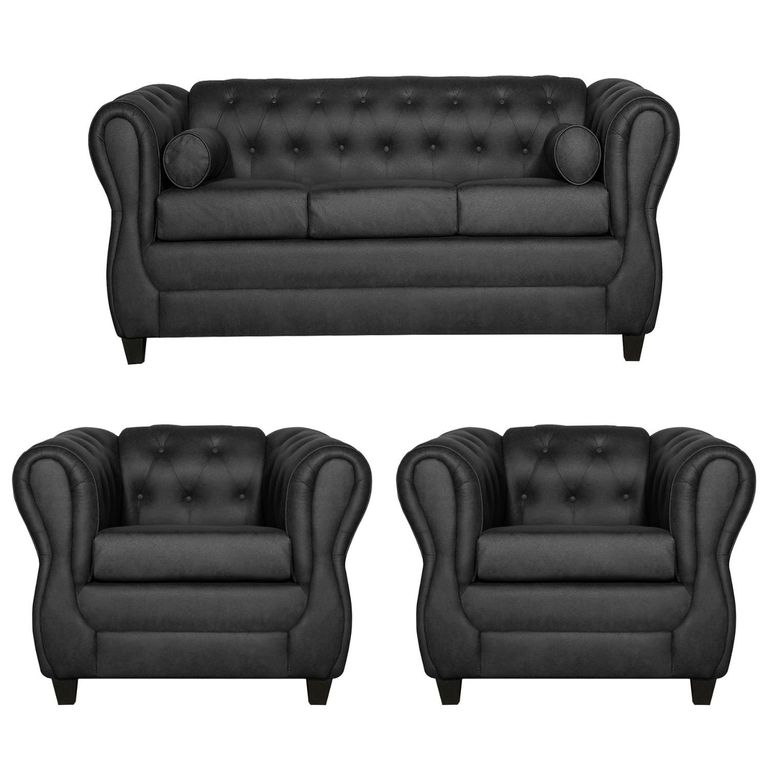 BLACK FACTORY Juego de Living 3 1 1 Sofia | Falabella Chile