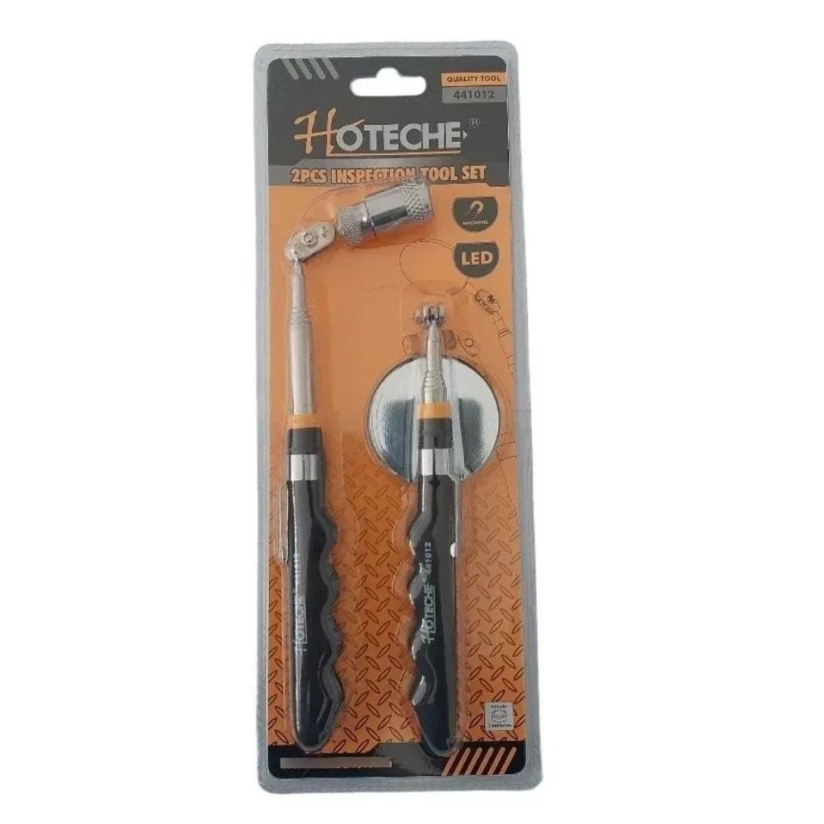 HOTECHE - Set Espejo E Imán Telescopio De Inspeccion Con Luz Led Htc 441012