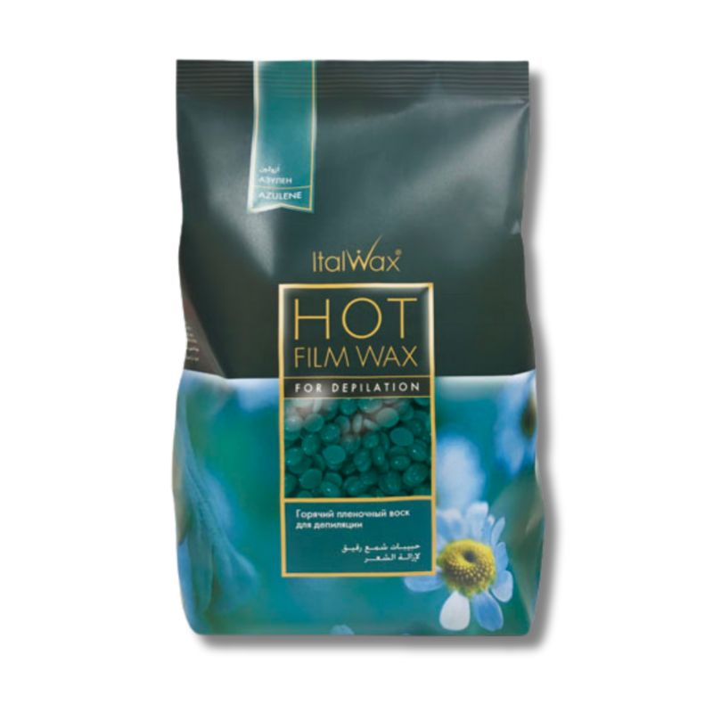 ITALWAX - Cera Depilatoria Elástica Premium Italwax Azulene Manzanilla
