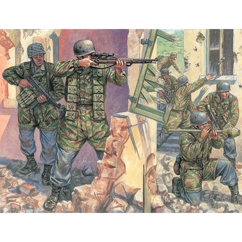 ITALERI - ITALERI 6045 1-72 WWII GERMAN PARATROOPERS FIGURES