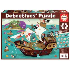 EDUCA - 18896 PUZZLE 50 PIEZAS DETECTIVES PUZZLE PIRATES