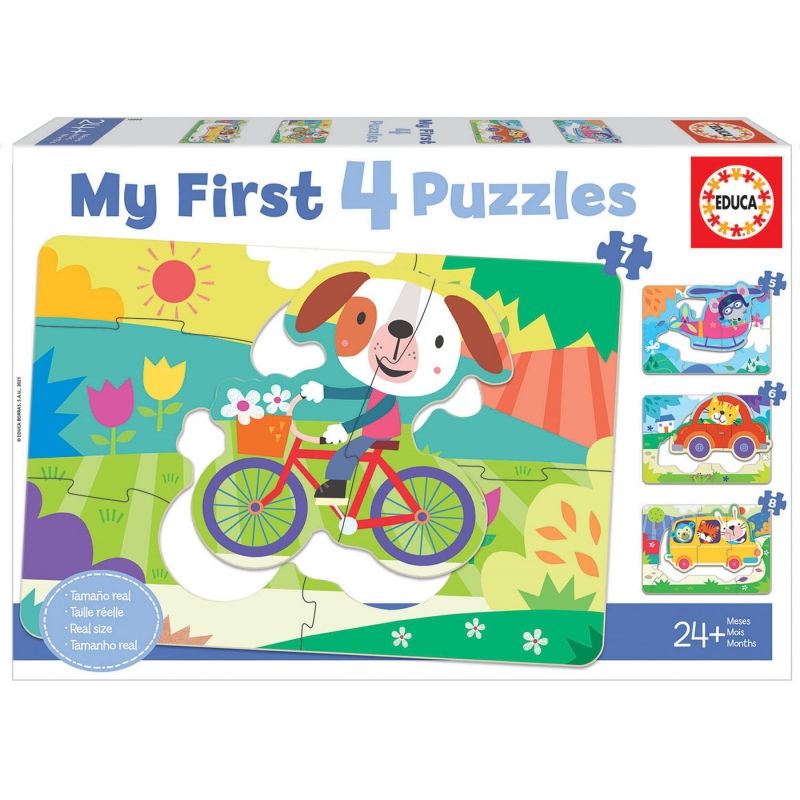 EDUCA - EDUCA 18898 4 PUZZLE MY VEHICLES
