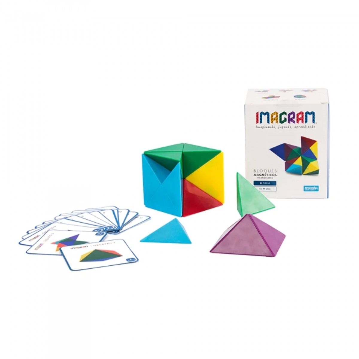 BRAINTOYS - BRAINTOYS GRA-024 IMAGRAM 24 BLOQUES MAGNETICOS