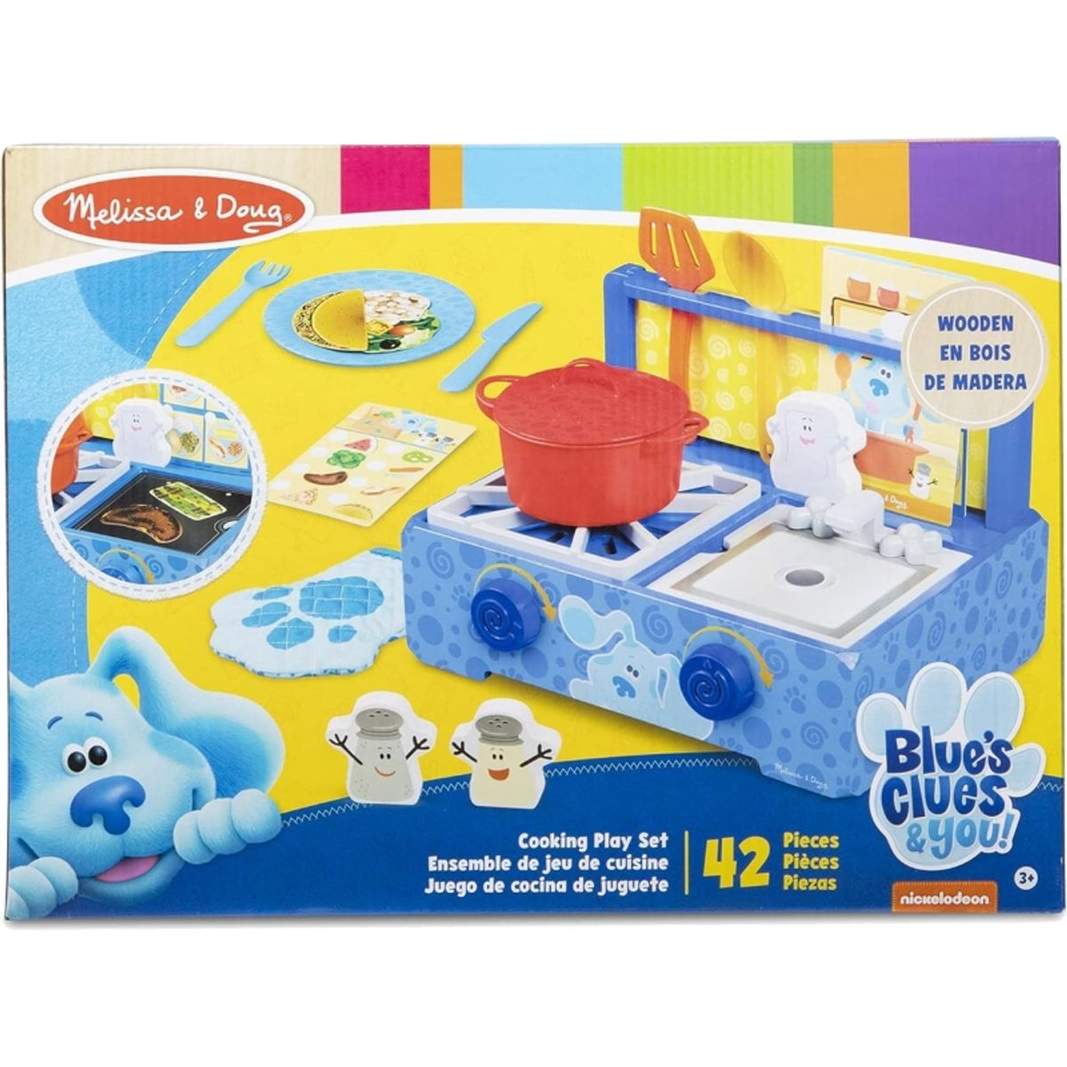MELISSA - MELISSA DOUG 33016 BLUES CLUES AND YOU ! WOODEN COOKING