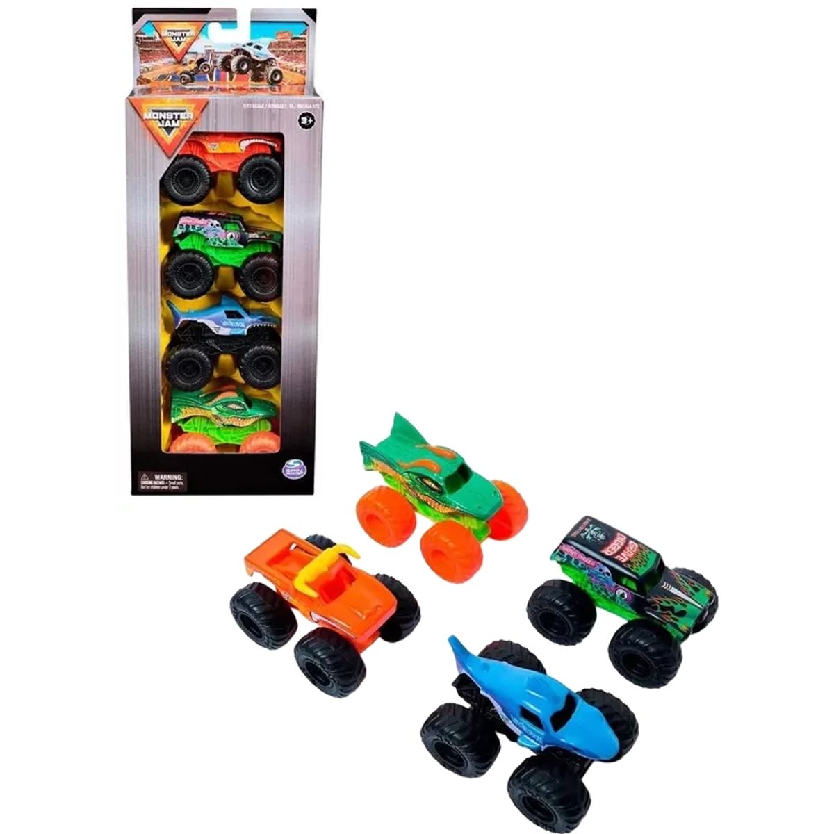 GENERICO - IMEX 6071188 MONSTER JAM SET AUTOS 1-72