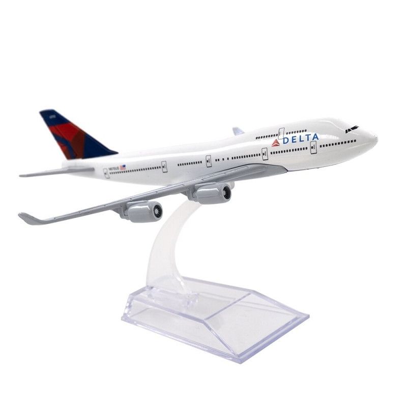 GENERICO - AIRPLANE BOEING 747 DELTA AIRPLANE MODEL 16CM