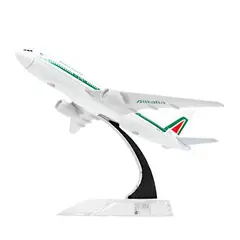 GENERICO - AIRPLANE BOEING 777 ALITALIA AIRPLANE MODEL 16CM