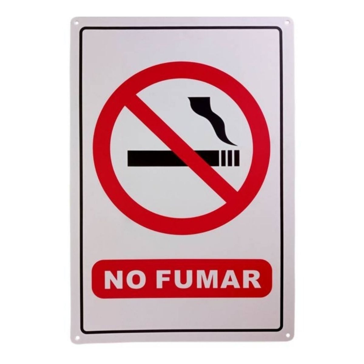 ANTE - Señaletica Cartel Adhesivo Prohibido Fumar 20x30cm