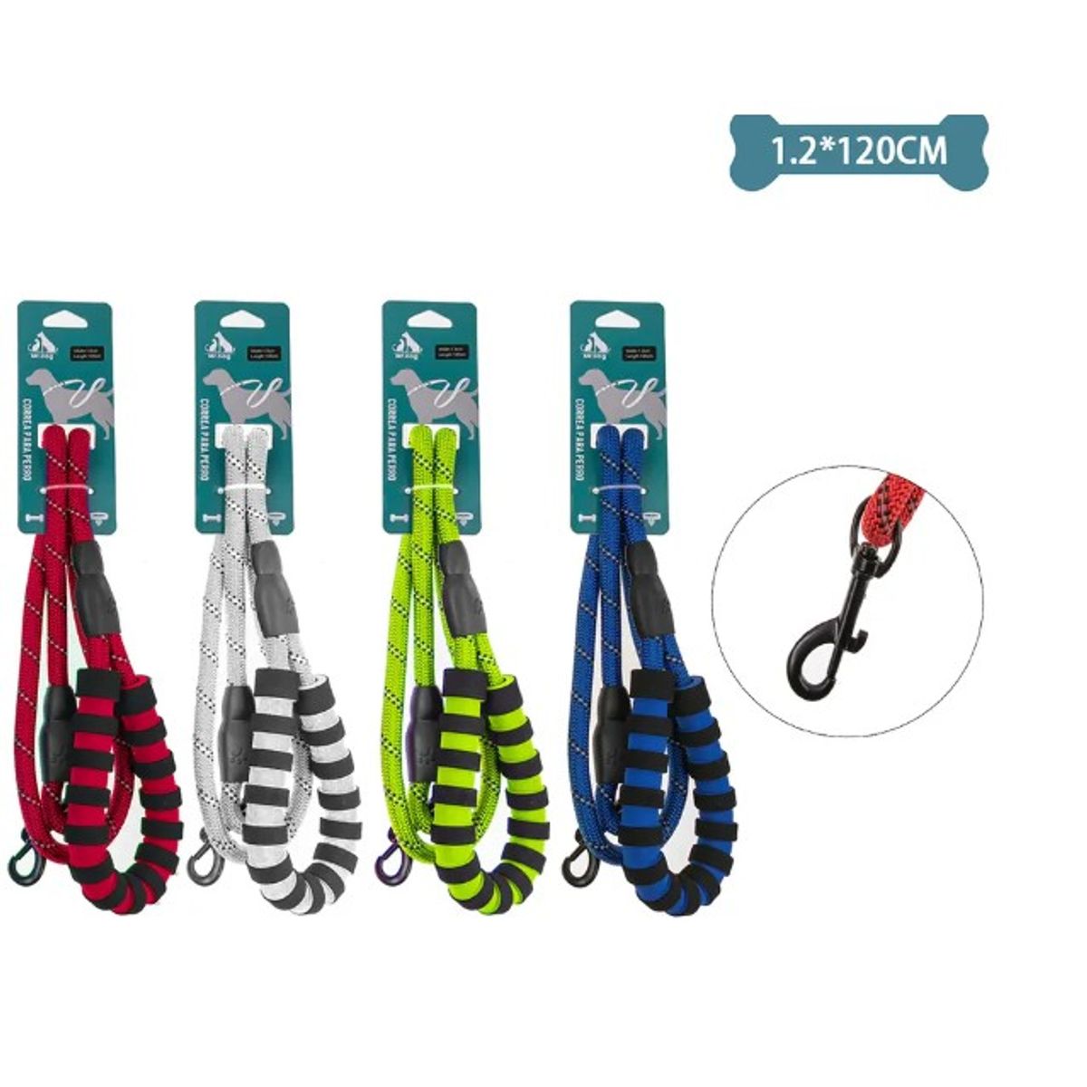 GENERICO - Correa Reflectante Con Mango 12Cm12M Color Aleatorio