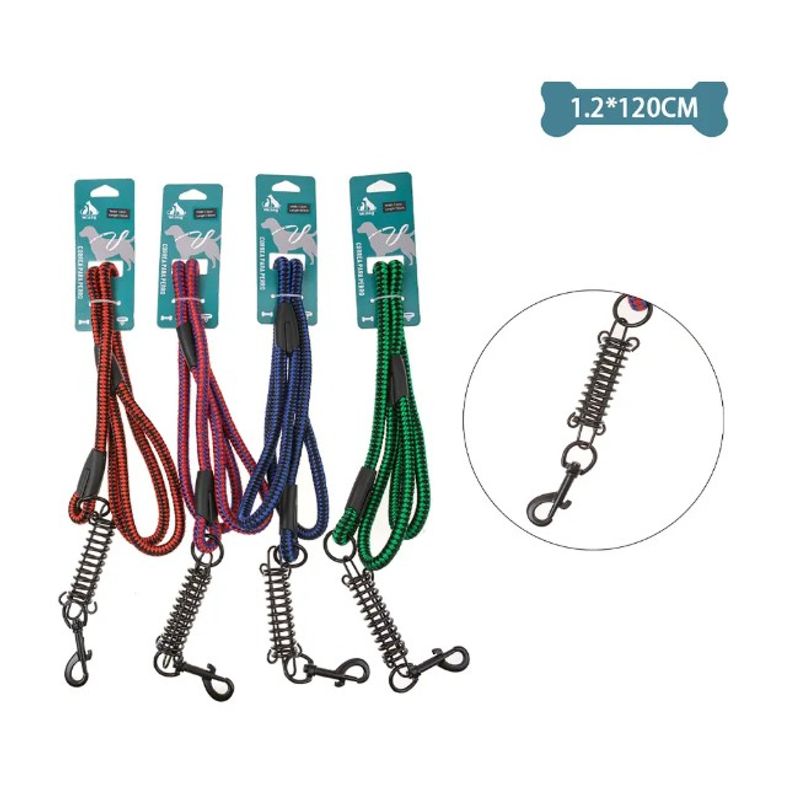 GENERICO - Correa Con Resorte Para Mascota 12Cm12M Color Aleatorio