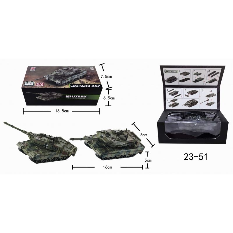 GENERICO - XUJA 23-51 BLOCKS MODEL 1-72 2A7 TANK