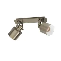 EGLO - Foco Sobrepuesto Southery Acero E27 2X40W IP20 Cod43818