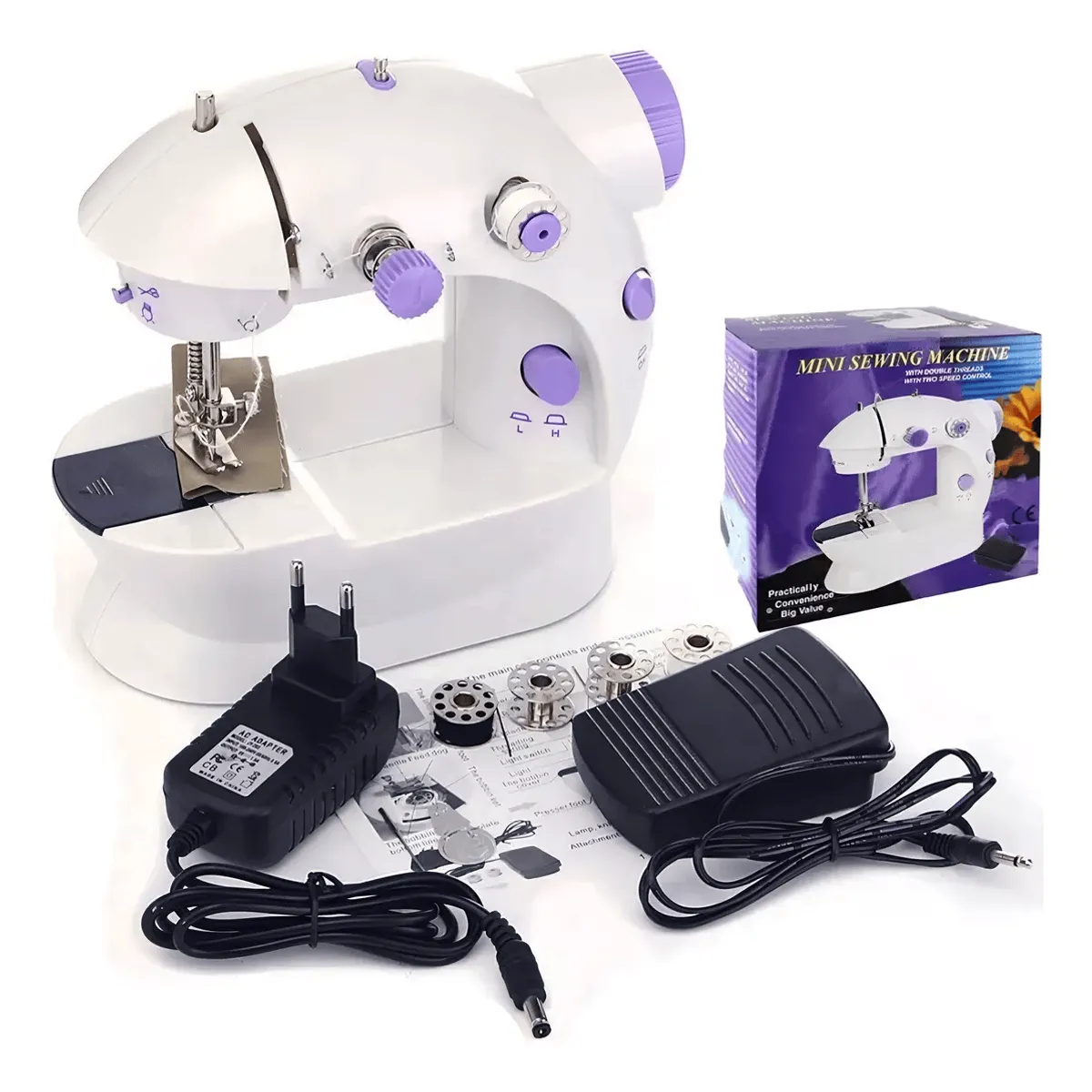 GENERICO - Mini máquina de coser electrica Genérica portable