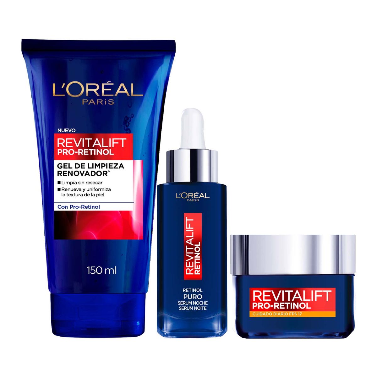 LOREAL PARIS - Rutina Facial Revitalift Pro-Retinol Loreal