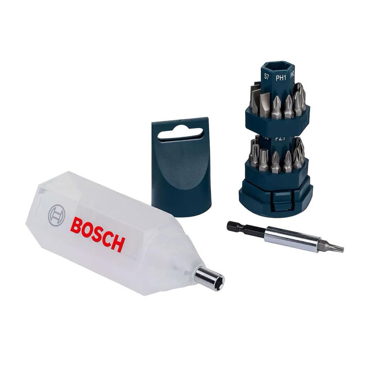 BOSCH - SET CON 25 PUNTAS ATORNILLADOR BIG-BIT AZUL BOSCH