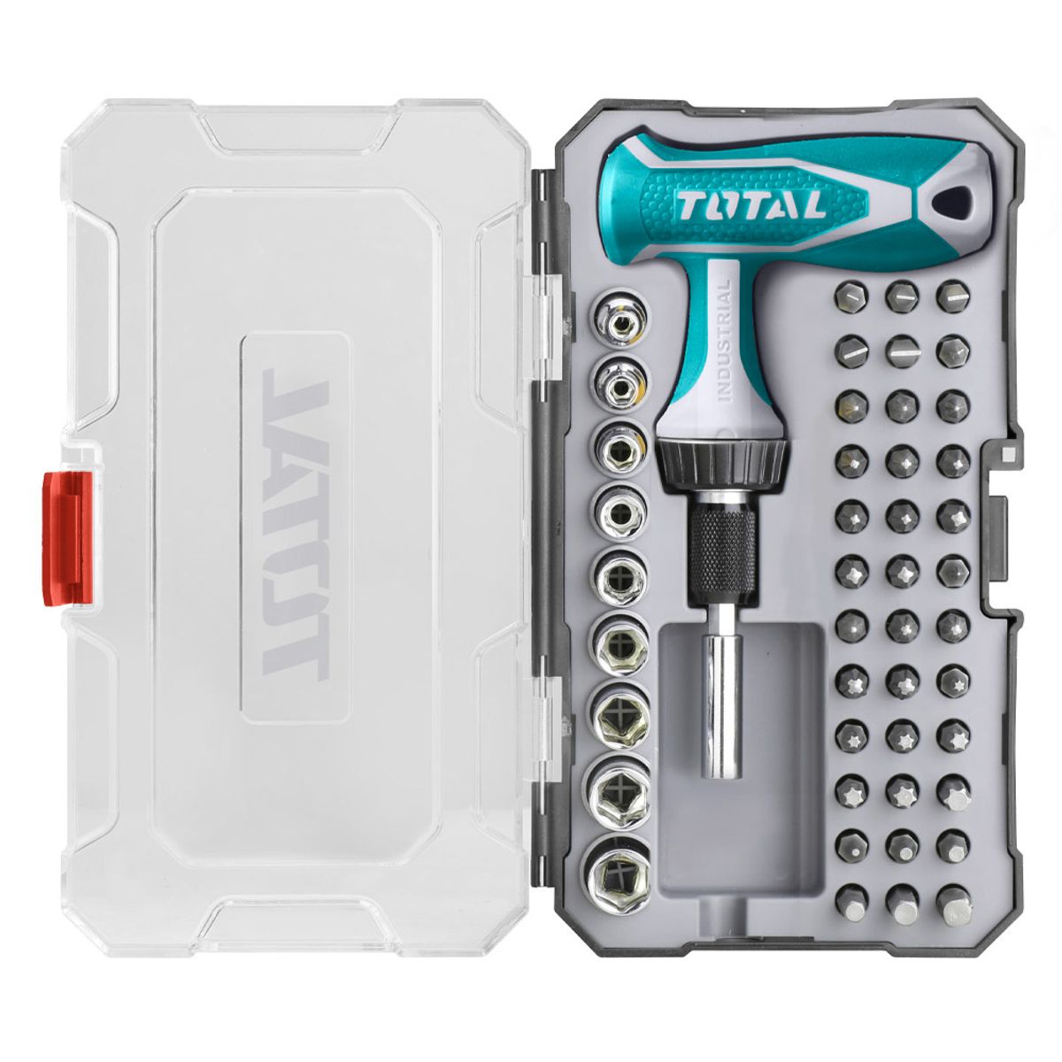 TOTAL TOOLS - JUEGO DESTOR TOTAL CMANGO T 47PZAS TACSD30476