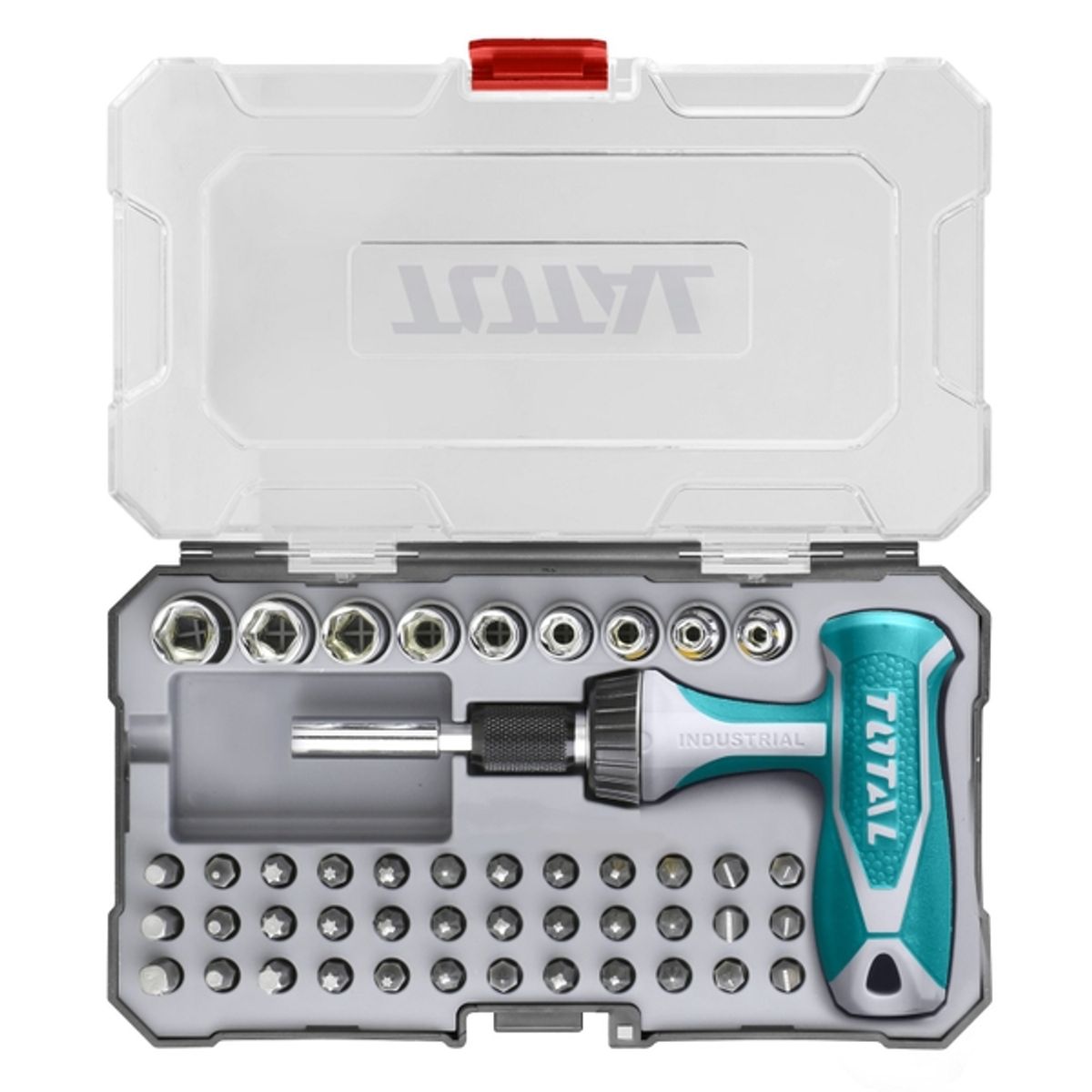 TOTAL TOOLS - JUEGO DESTOR TOTAL CMANGO T 47PZAS TACSD30476
