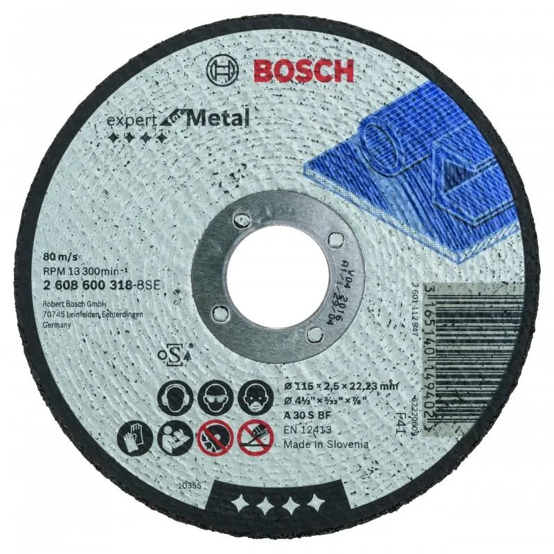 BOSCH - DISCO CORTE RECTO BOSCH 4 12X78 25MM G30