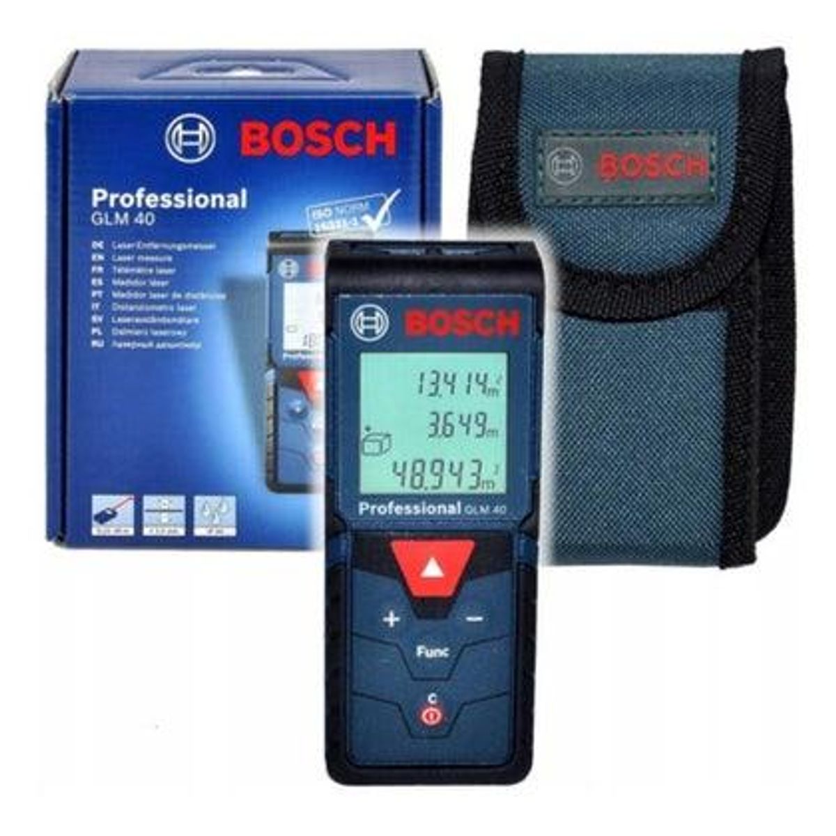 BOSCH - MEDIDOR DE DISTANCIA LASER BOSCH GLM 40 PROFESSIONAL 40M