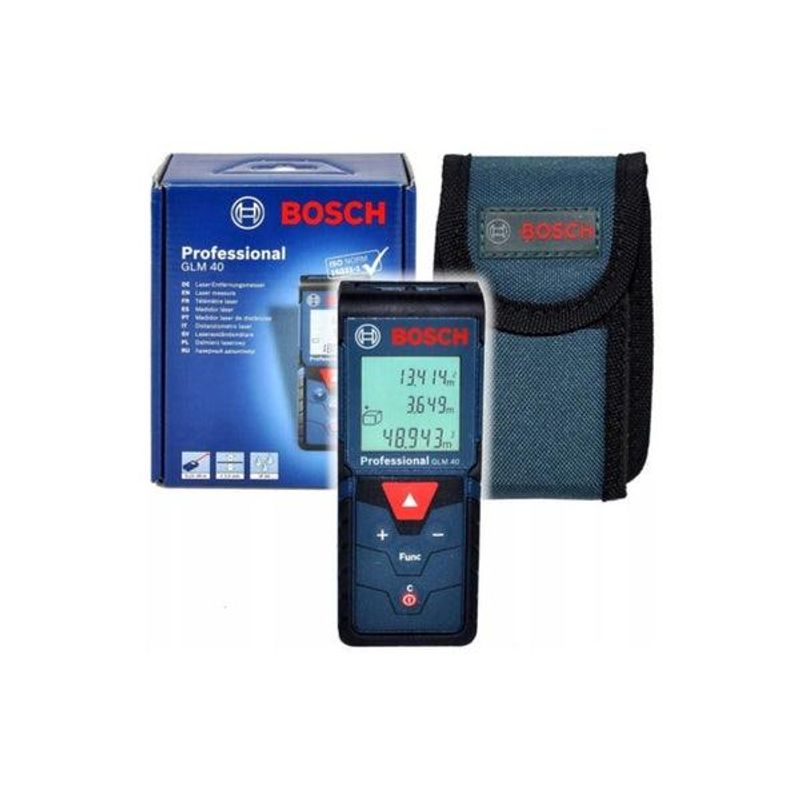 BOSCH - MEDIDOR DE DISTANCIA LASER BOSCH GLM 40 PROFESSIONAL 40M