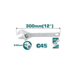 TOTAL TOOLS - LLAVE FRANCESA 12 TOTAL