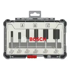 BOSCH - SET DE FRESAS RECTAS 6 PCS 14