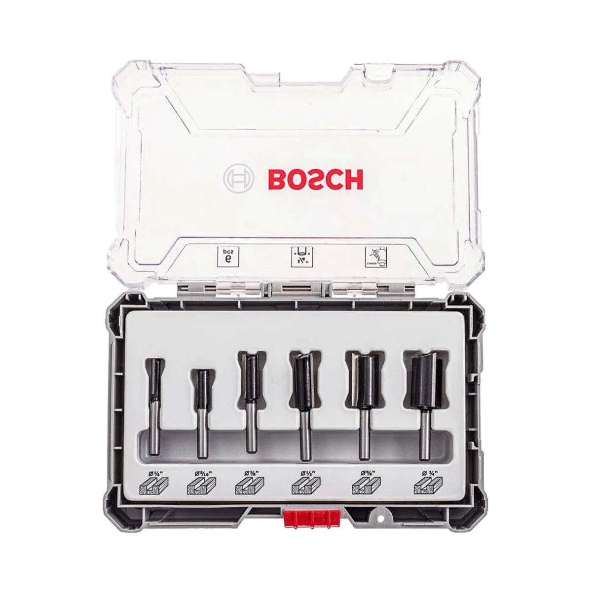 BOSCH - SET DE FRESAS RECTAS BOSCH 6 PCS 14