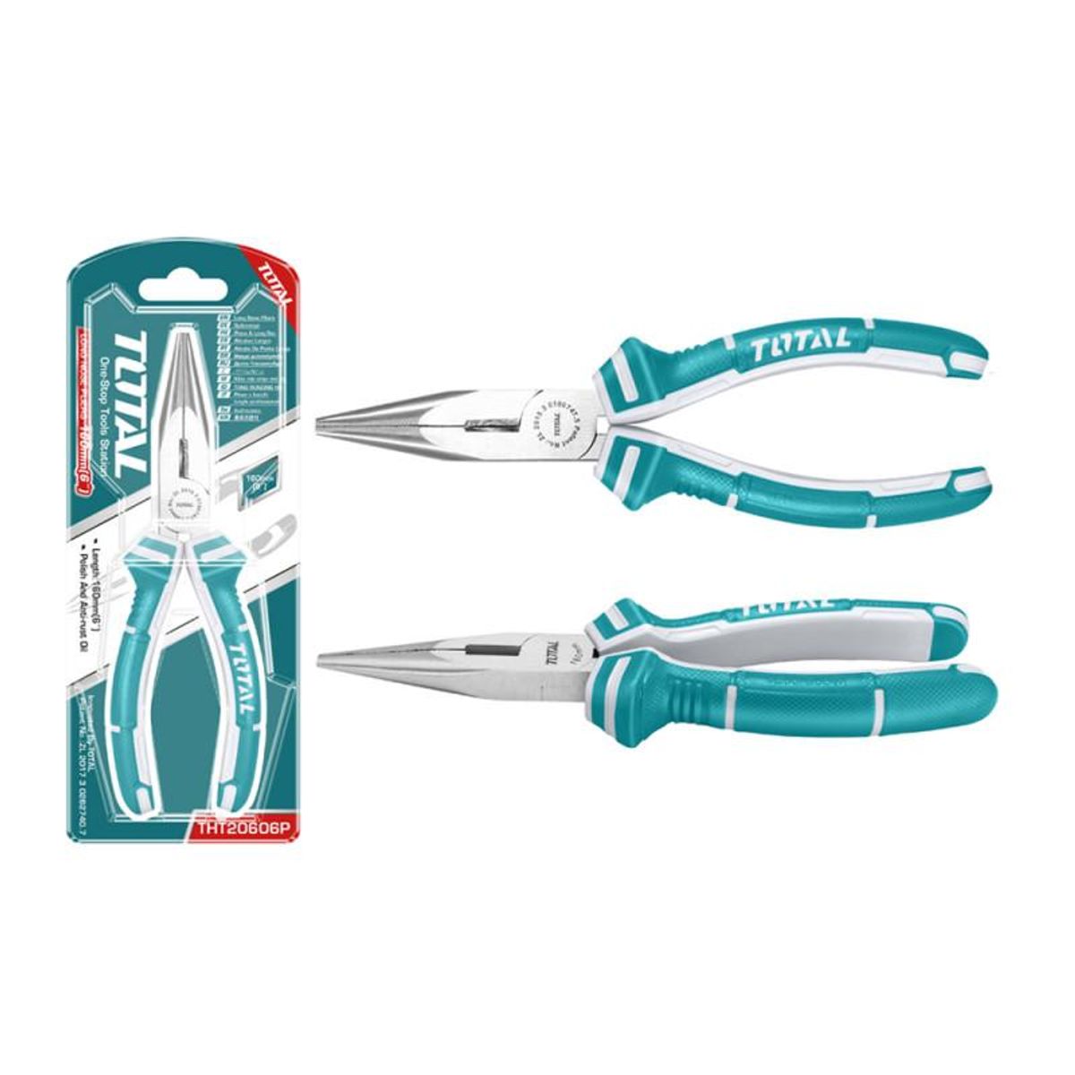 TOTAL TOOLS - Alicate de punta fina Total Tools 6