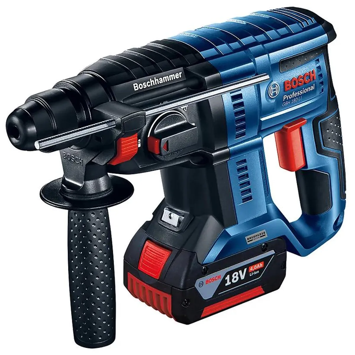 BOSCH - ROTOMARTILLO INALAMBRICO 18V GBH 180LI + 2 BATERIAS + 1 CARGADOR + MALETA BOSCH
