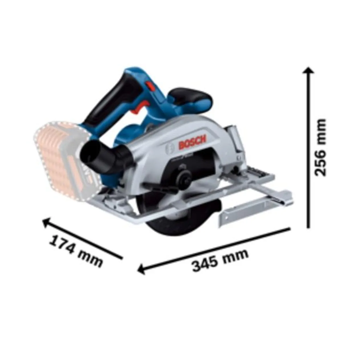 BOSCH - SIERRA CIRCULAR INALAMBRICA BOSCH GKS 185-LI NO INCLUYE BATERIA NI CARGADOR