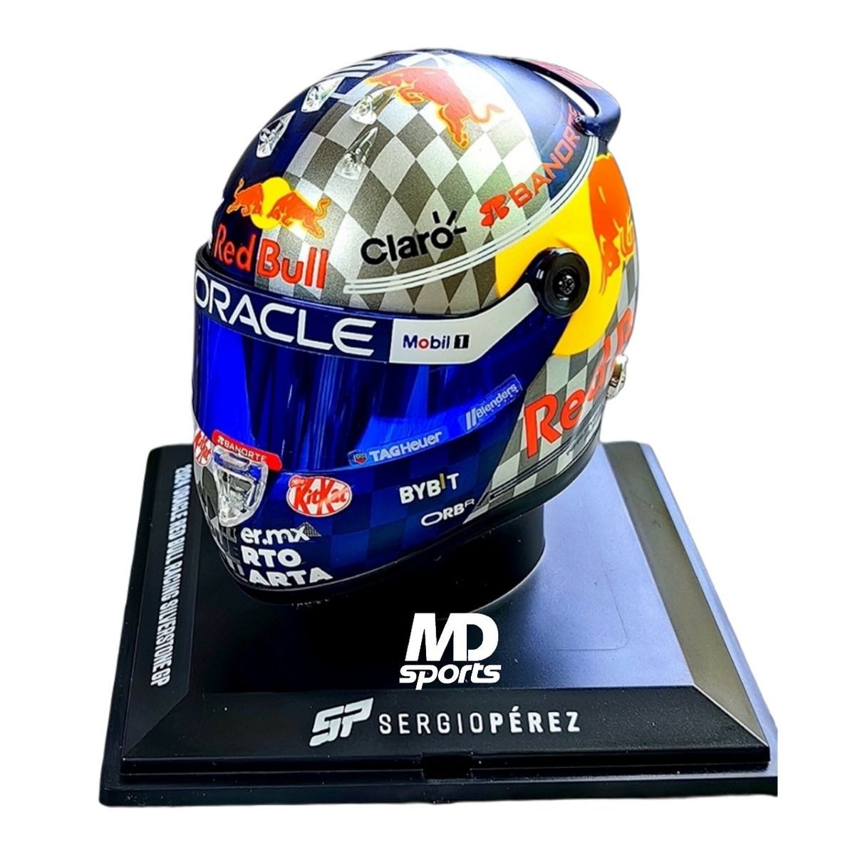SCHUBERT - Casco Formula 1 Checo Perez RedBull GP Silverstone 2024 1:4