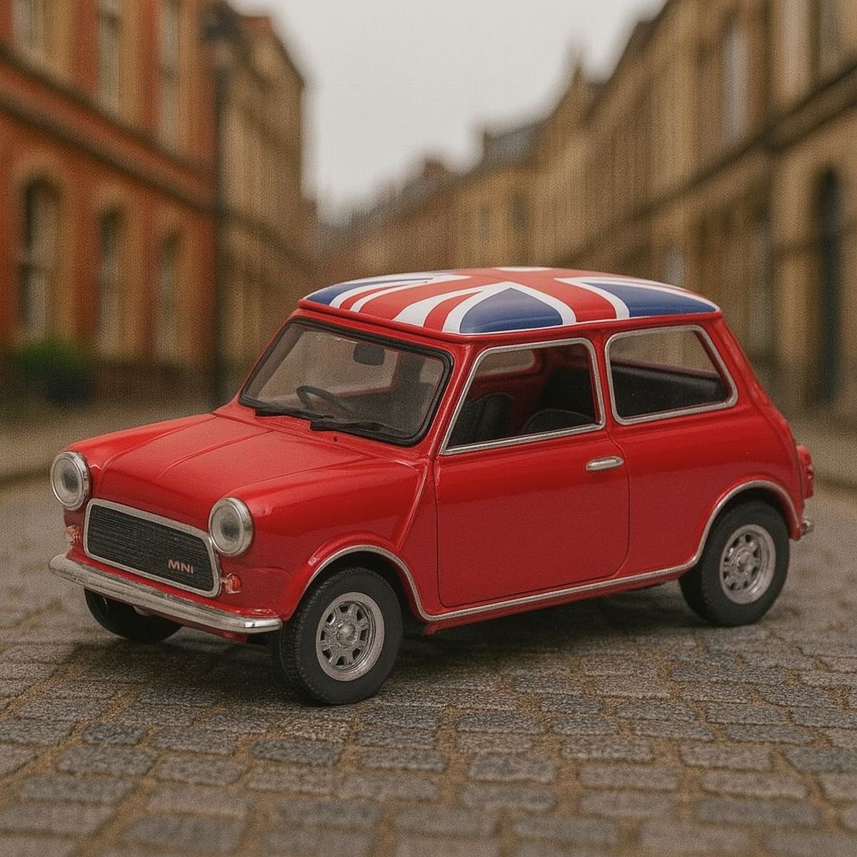 WELLY - Auto Mini Cooper 1300 UK Flag S Escala 1:43 - Welly
