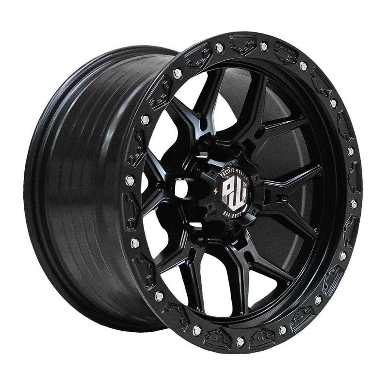 GENERICO - Set 4 Llantas 17x9 6X139 Et0 VR601BL MB
