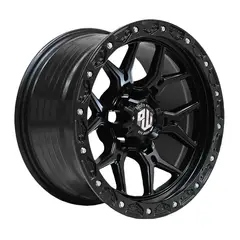 GENERICO - Set 4 Llantas 17x9 6X139 Et0 VR601BL MB