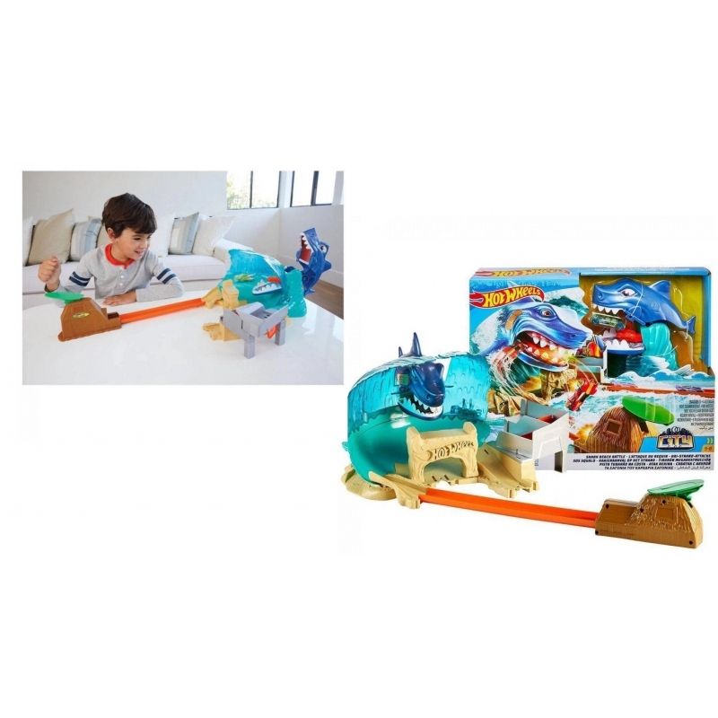 MATTEL - MATTEL FNB21 HOT WHEELS SHARK BEACH BATTLE