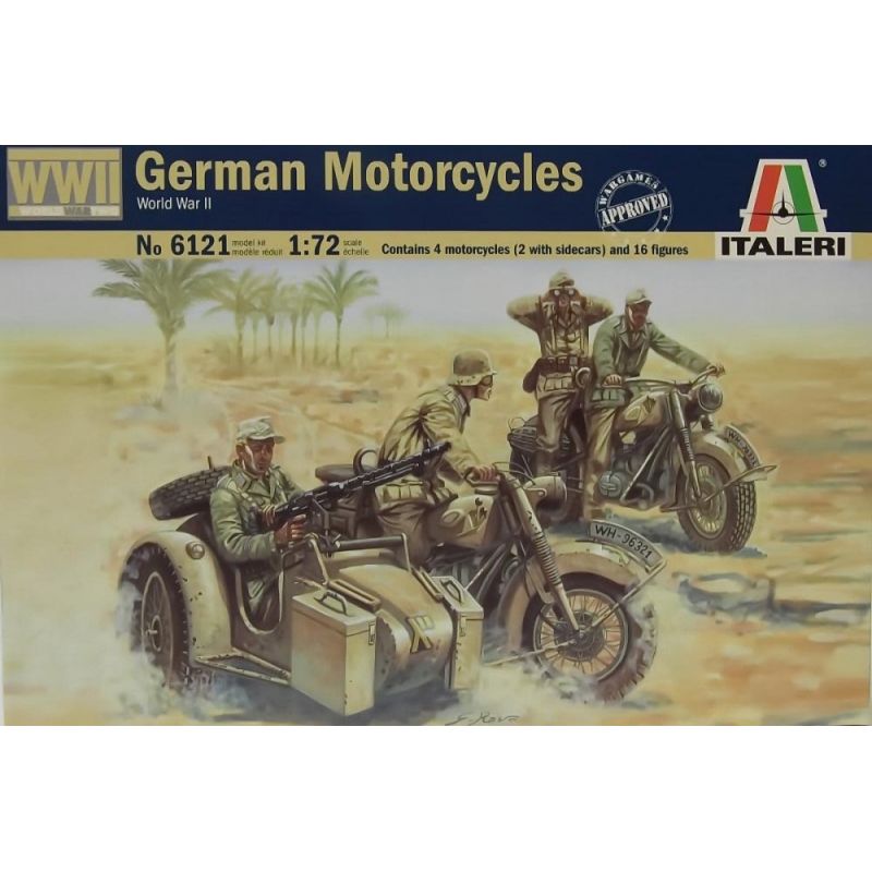 ITALERI - ITALERI 6121 WWII GERMAN MOTORCYCLES