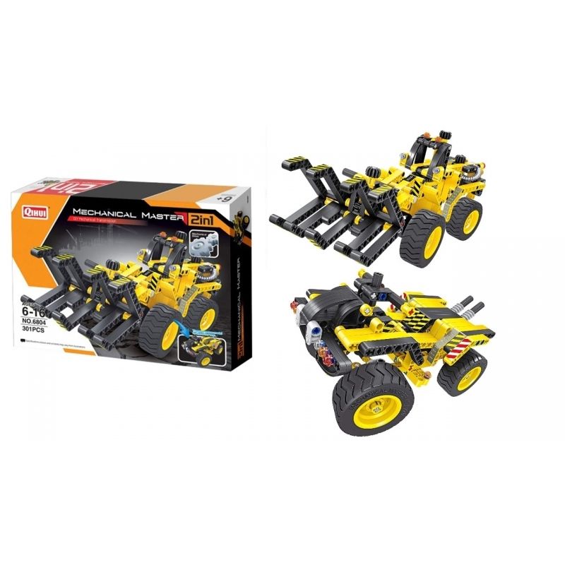 GENERICO - QIHUI 6804 TECH BRICKS2 IN 1 CONSTRUCTION TIMBER GRAB AND