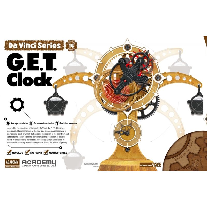ACADEMY - ACADEMY 18185 DA VINCI G E T CLOCK