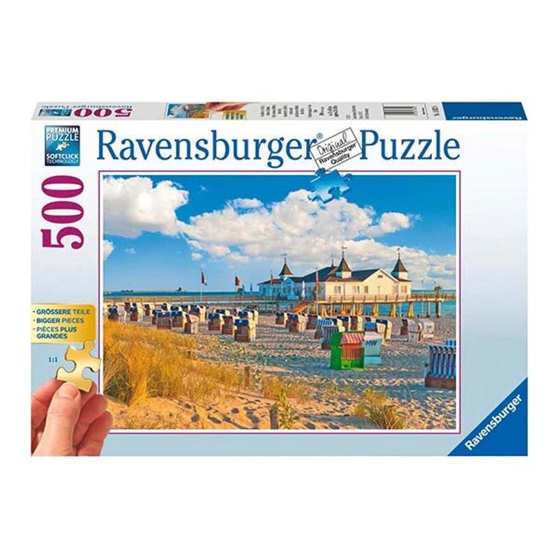 RAVENSBURGER - RAVENSBURGER 13652 PLAYA DE AHLBECK 500 PIEZAS PUZZLE