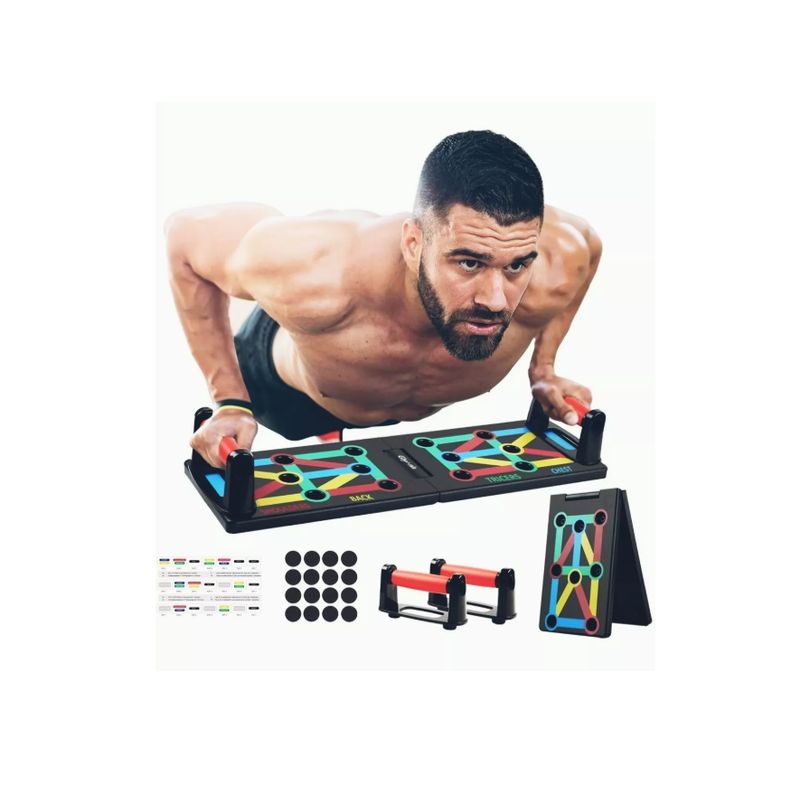 GENERICO - Barra De Ejercicios Barras Paralelas Calistenia Barra Pushup Color Negro