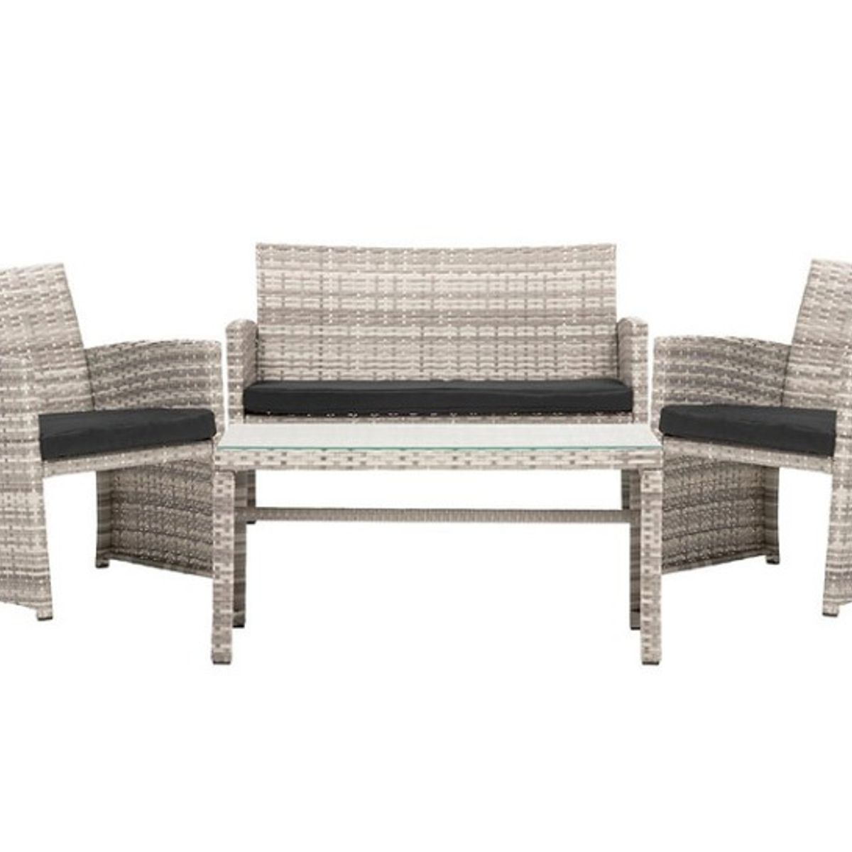 HABITA2 CHILE - Set para terraza color Gris 4 piezas