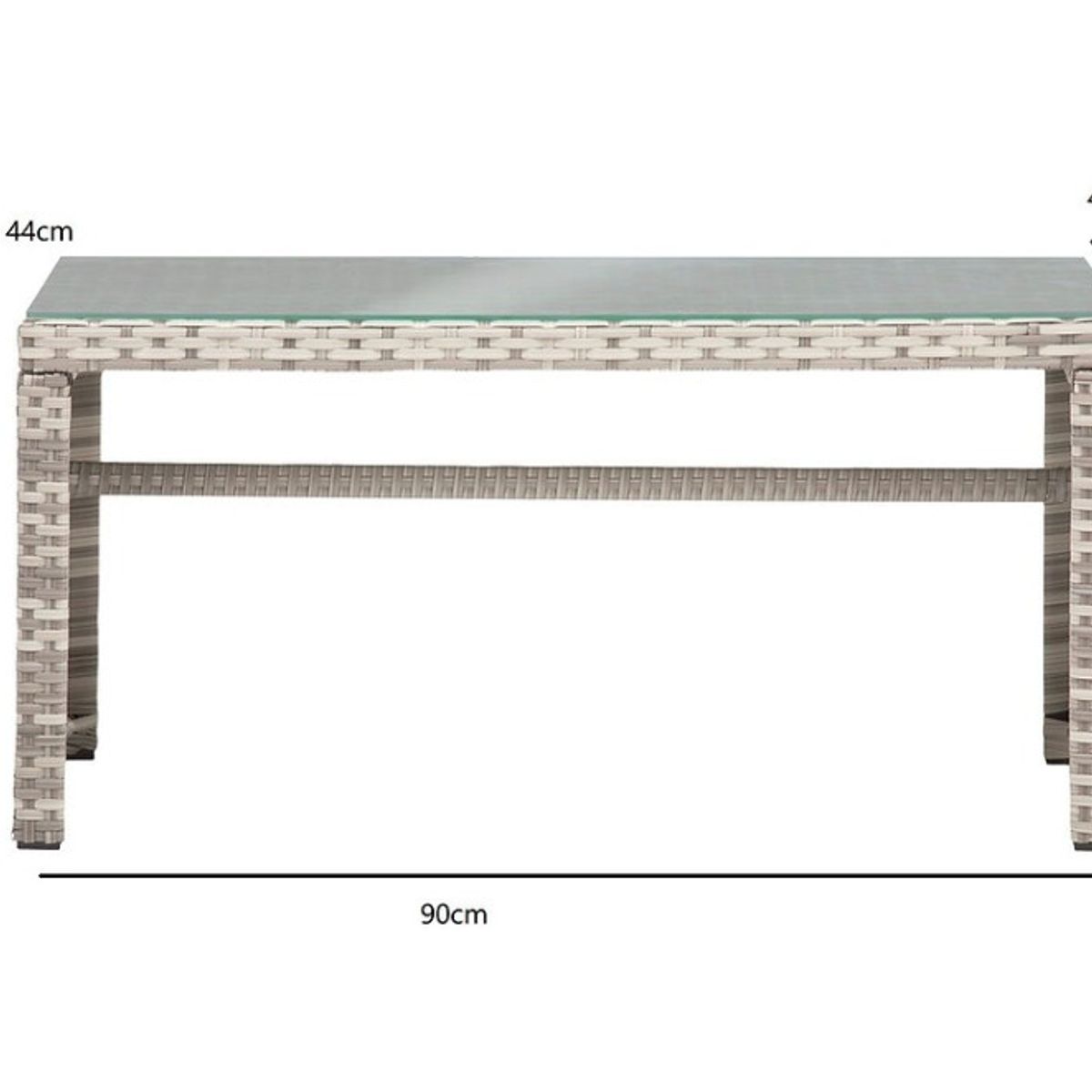 HABITA2 CHILE - Set para terraza color Gris 4 piezas