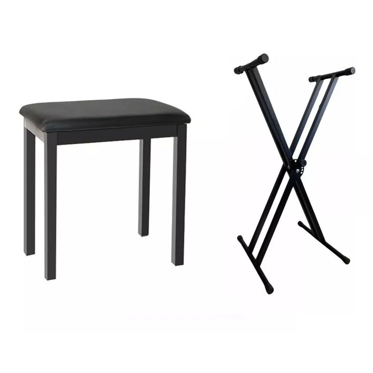GENERICO - Pack atril y banqueta para teclado Hebikuo Q2XC2Q90H