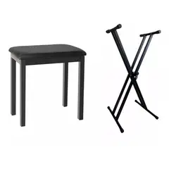 GENERICO - Pack atril y banqueta para teclado Hebikuo Q2XC2Q90H
