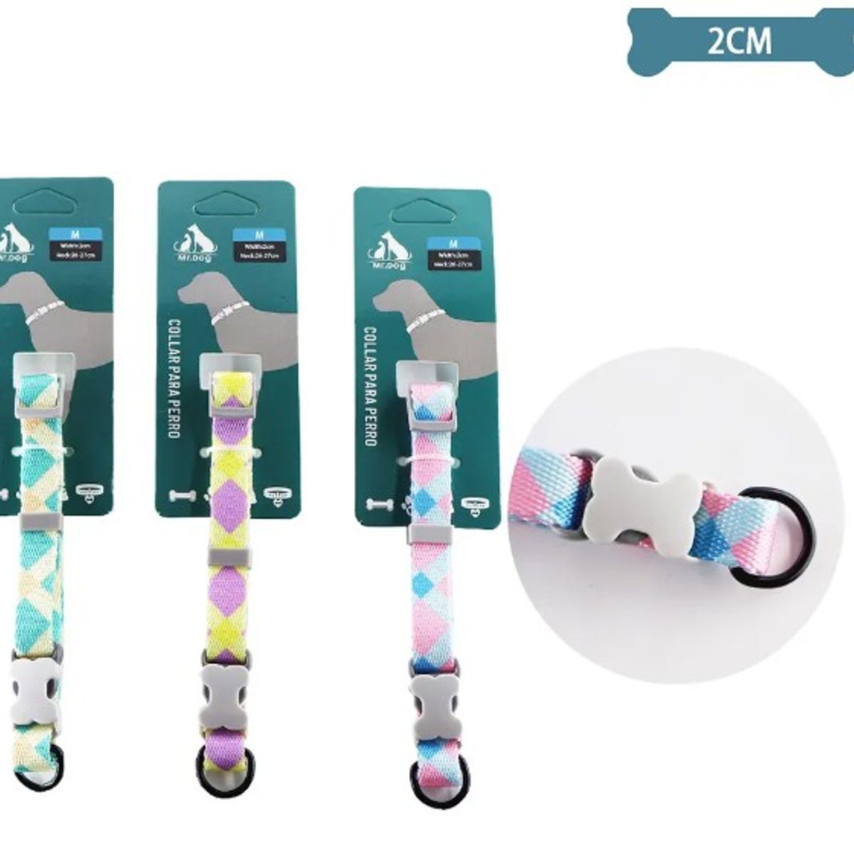 GENERICO - Collar Para Mascota 20Cm Color Aleatorio
