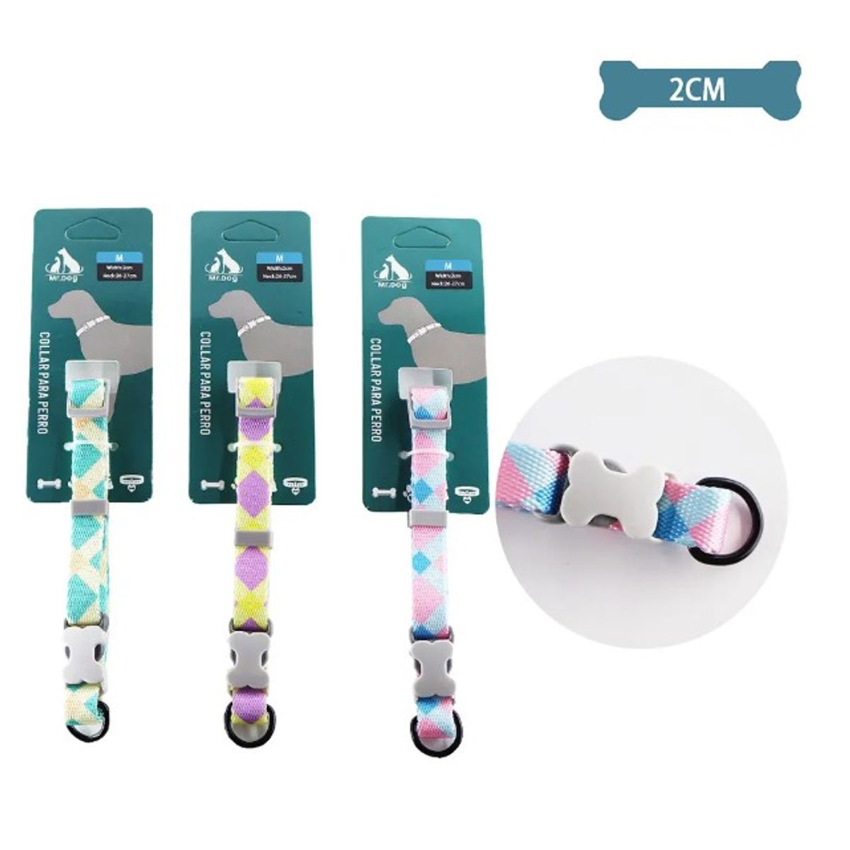 GENERICO - Collar Para Mascota 20Cm Color Aleatorio