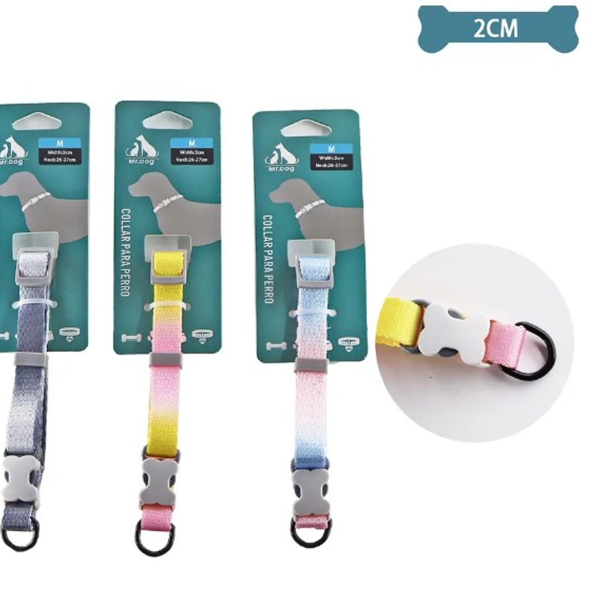 GENERICO - Collar Para Mascota 20Cm Color Aleatorio